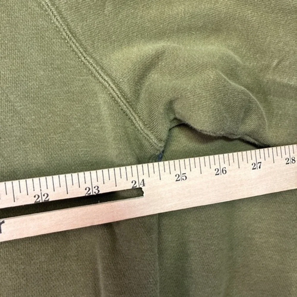Nike Men‎ XL Half Zip Hoodie Olive Green Distressed Casual Worn